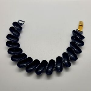 Napier Bracelet Vintage Blue Enamel